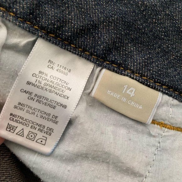 MICHAEL‎ KORS Cuffed Jeans w/ Gold Accent Buckle Sz 14 - Picture 10 of 12